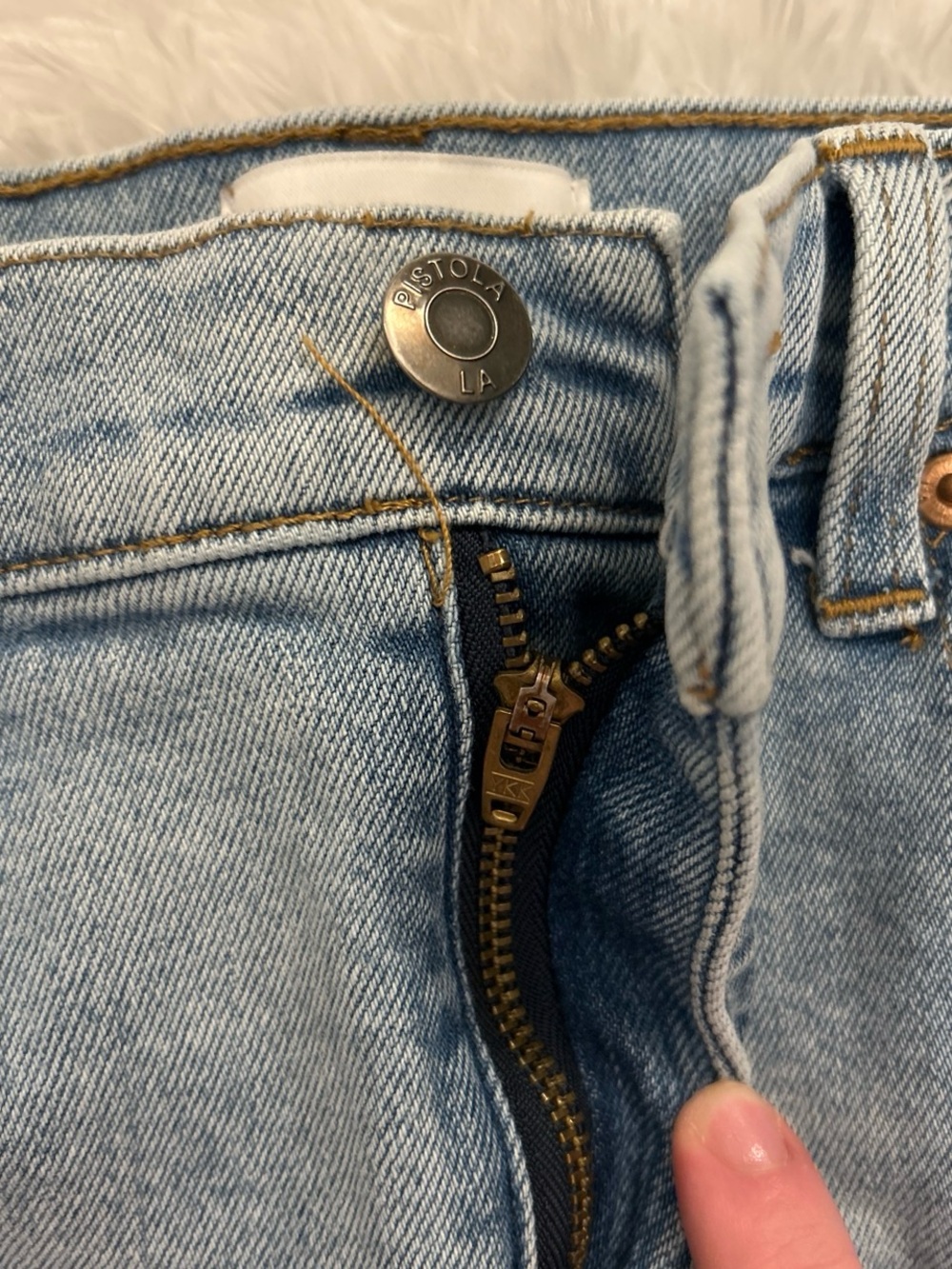 Pistola Lennon Distressed High Rise Bootcut Jeans - Picture 7 of 9